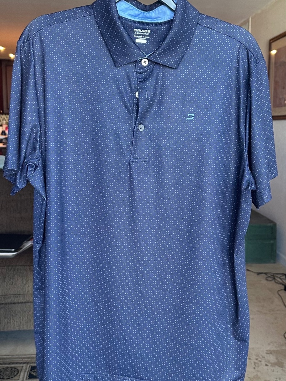 Druids brand Men’s Golf Performance Polo Size Large